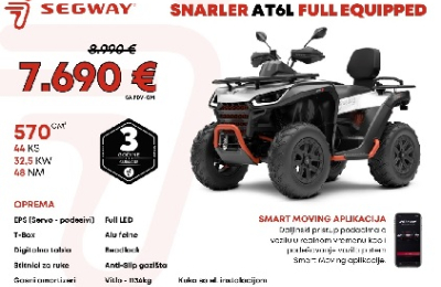 Velika prodajna akcija na kvadove Segway AT6L 